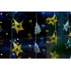 PERDEA LUMINOASĂ POVEȘTILE 1001 NOPTI 1.2x1.2m, 64 FIGURINE AUR-ARGINT