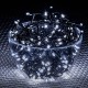 ȘIR LUMINOS 40LED, 6.0m, ALB RECE, CABLU VERDE, CU TIMER   