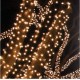 ȘIR LUMINOS CDC 100LED, 10m, ALB CALD, CABLU ALB, FLASH CALD