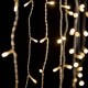 ȚURȚURI DECOR CRYSTALLINE 192 LED, 2.0x0.9m, ALB CALD, CABLU TRANSPARENT